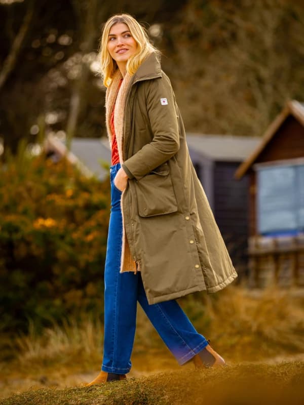 Brakeburn Womens Wicker Jacket in Khaki Size: 8 Khaki Female 8