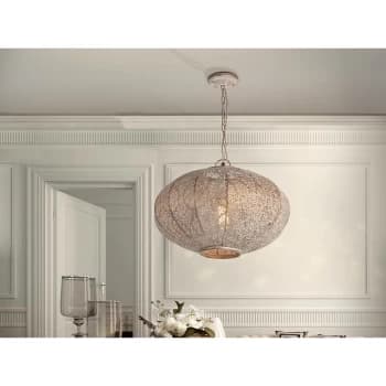Schuller Lighting - Schuller India - Vintage Spherical Ceiling Pendant White, gold, E27