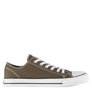 SoulCal Canvas Low Mens Trainers - Khaki