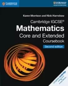 Cambridge IGCSE (R) Mathematics Core and Extended Coursebook