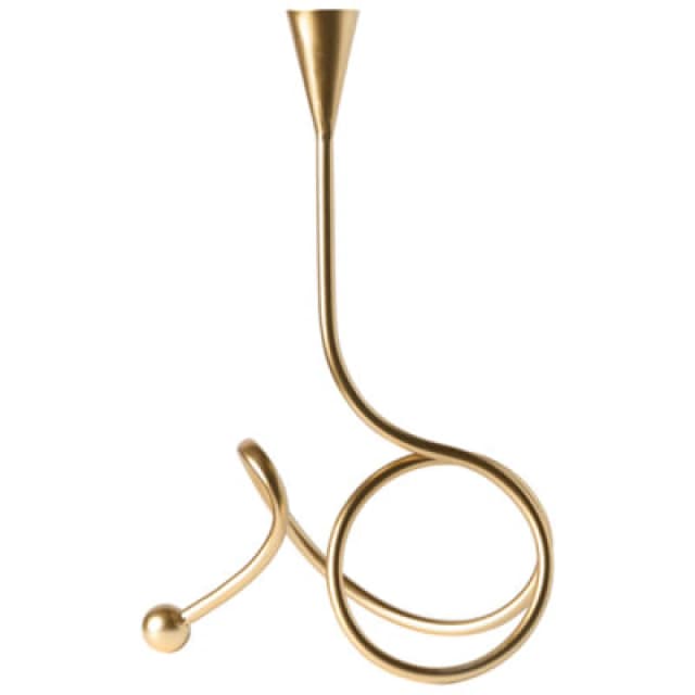 Beliani Candle Holder Arouca Metal 40 Cm Gold