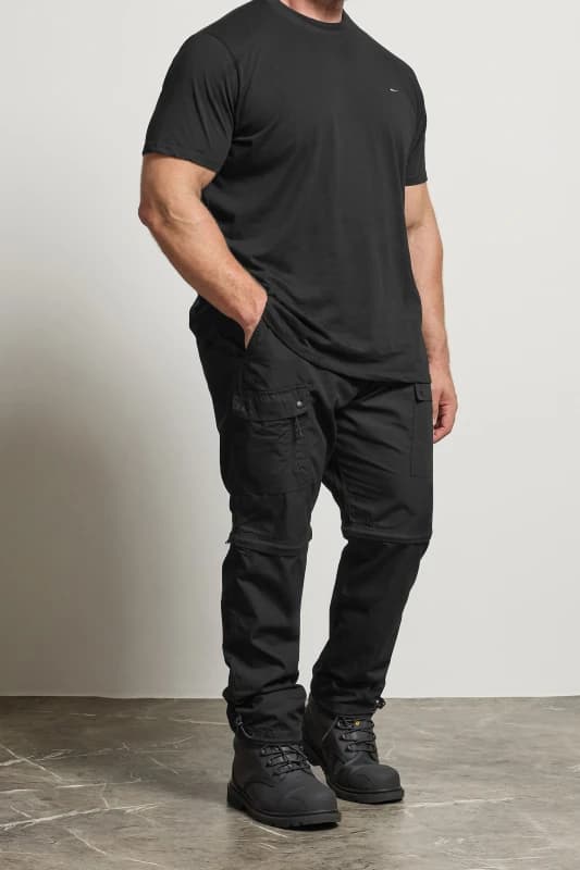 BadRhino BadRhino Men Zip Off Trekking Trousers in Black Size: 38 Black 38 Male 5063589190697