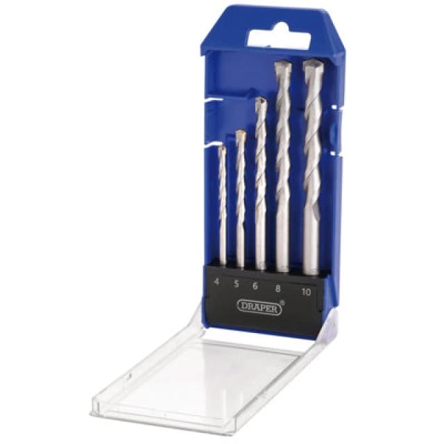 Draper 5 Piece Straight Shank TCT Masonry Drill Bit Set DBMS1