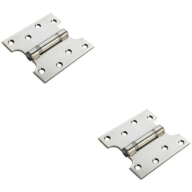 Loops 2x PAIR 101.6 x 101.6 x 3mm Parliament Hinge Stainless Steel Internal Door Metallics