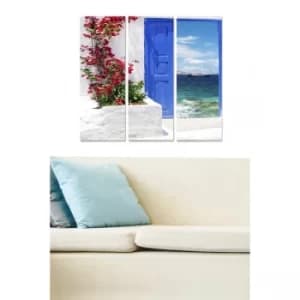 MDF146196956 Multicolor Decorative MDF Painting (3 Pieces)