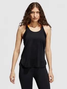 adidas Yoga Primegreen Racer Top - Black, Size XL, Women
