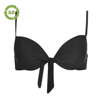 SoulCal Tie Bikini Top - Black