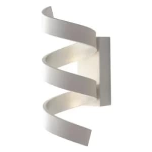 Fan Europe HELIX LED Swirl Wall Light White, Silver 720lm 3000K 10x26x13.5cm