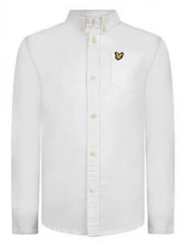 Lyle & Scott Boys Classic Long Sleeve Oxford Shirt - White