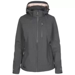 Trespass Womens/Ladies Claren II Waterproof Softshell Jacket (M) (Dark Grey/Blush Marl)