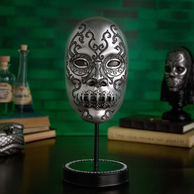 Warner Bros Harry Potter Dark Arts Mask Figurine - Death Eater Silver unisex