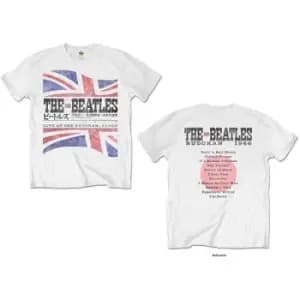 The Beatles - Budokan Set List Unisex X-Large T-Shirt - White