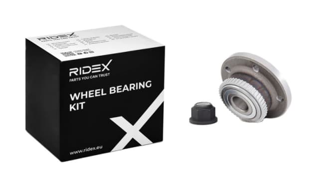 RIDEX 654W0166 Wheel bearing kit Photo corresponds to scope of supply, Rear Axle Wheel Bearing Kit (654)