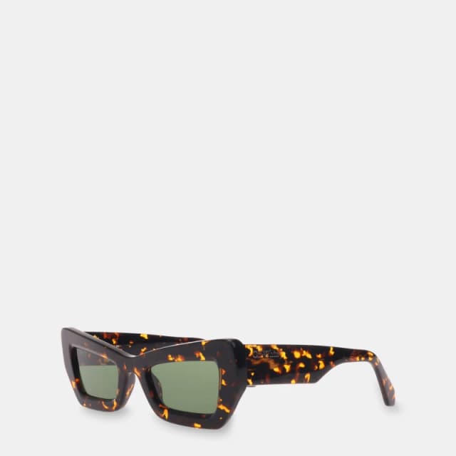 Off White Aurora Sun Square Sunglasses Havana - Green unisex One Size