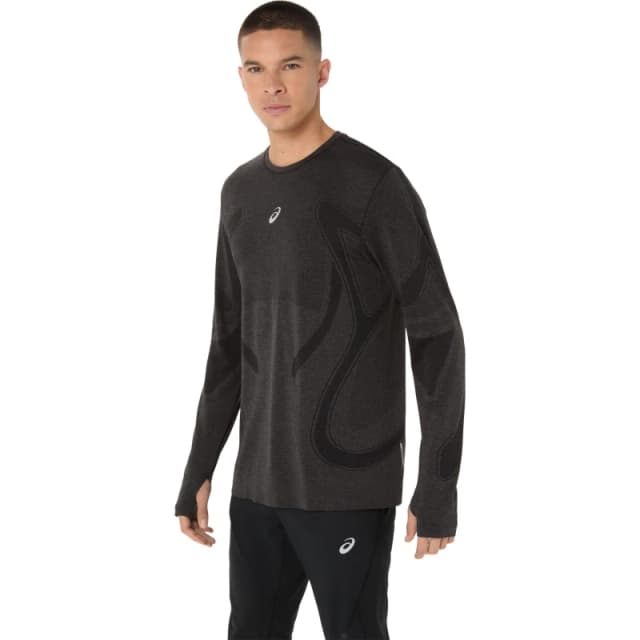 Asics Road Seamless Ls Top Running Mens Black male Medium
