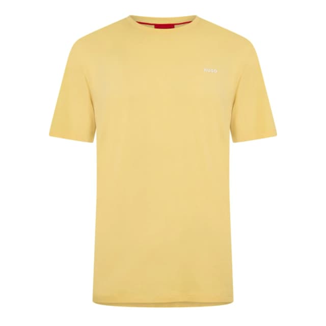 Hugo Mens Short Sleeve Polo Shirt Medium Yellow male S