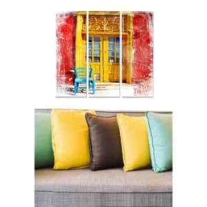 MDF81768598 Multicolor Decorative MDF Painting (3 Pieces)