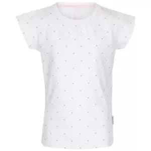Trespass Girls Harmony T-Shirt (3-4 Years) (White/Pale Grey)