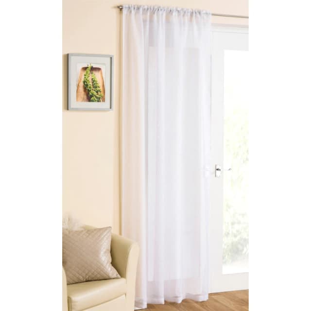 Tyrone Textiles Casablanca Sheer Panel White unisex 138x122cm