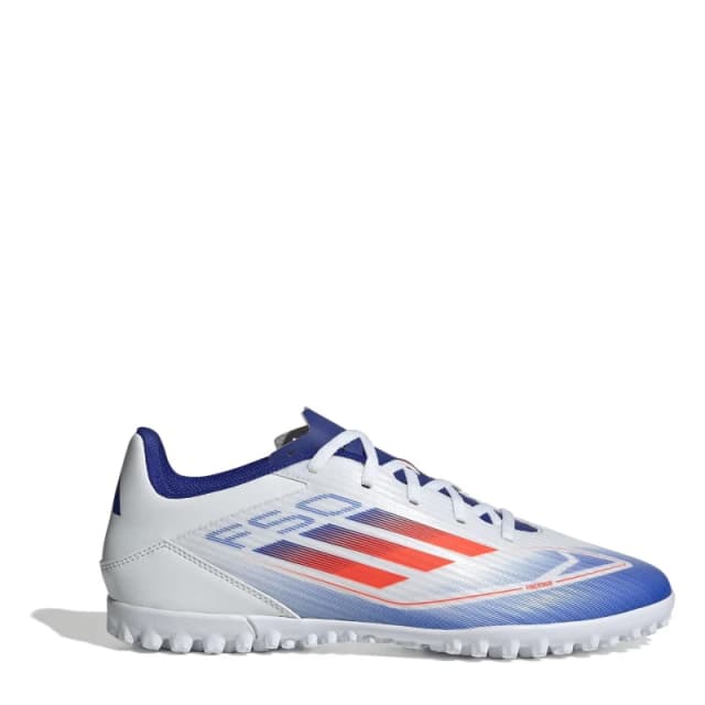 adidas F50 Adults Club Astro Turf Football Boots White/Red/Blue male 11.5(46.7)