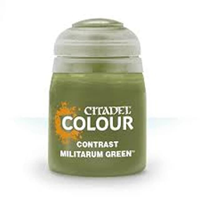 Citadel Games Workshop Colour Contrast: Militarum Green (18ml) Paint Multi