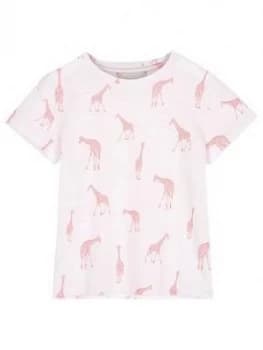 Mintie by Mint Velvet Girls Giraffe Print Tshirt - Ivory, Size Age: 7-8 Years, Women