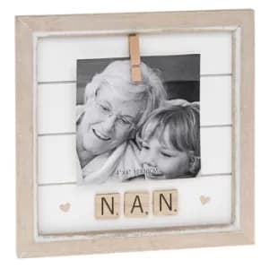 Scrabble Peg Frame 4x4 Nan