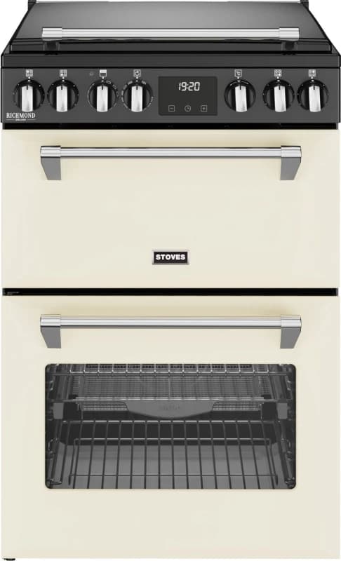Stoves Richmond Deluxe 60Ei RTY 60cm Electric Mini Range Cooker with Induction Hob - Cream - A/A Rated
