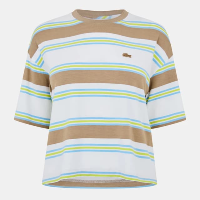 Lacoste Womens Soft Fabric T-Shirt Flour/Viennese female 4 (32)