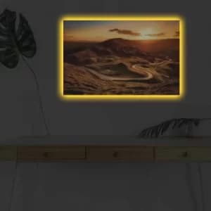 4570DHDACT-076 Multicolor Decorative LED Lighted Canvas Painting