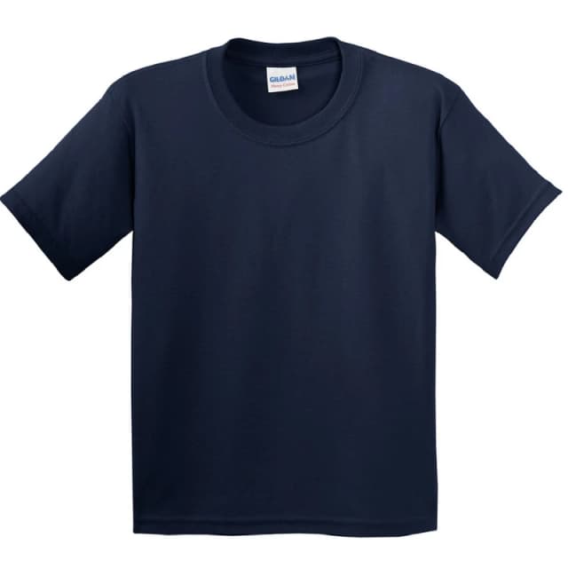 Gildan Youth Heavy Cotton T-Shirt in Navy Size: Medium Navy Unisex M