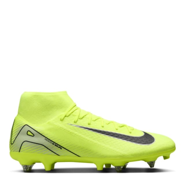 Nike Mercurial Superfly 10 Academy Adults Soft Ground Football Boots Volt/Black male 6.5 (40.5)