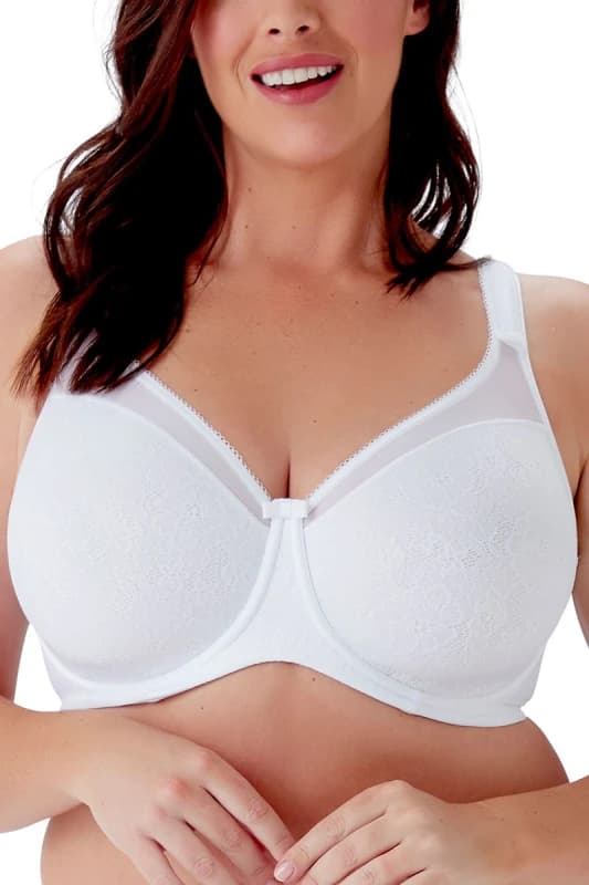 Berlei Berlei Beauty Lace Minimiser Bra White White Female 34D GU02234