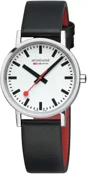 Mondaine Watch Classic White - White