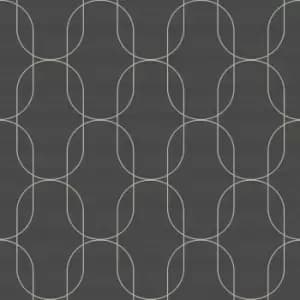 Superfresco Colours Eternity Black and Gold Wallpaper