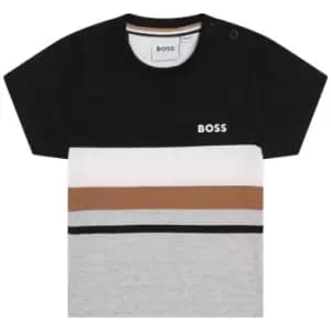 Boss Stripe T-Shirt Infant Boys - Black