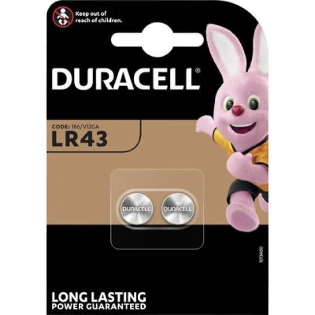 Duracell Batterie Knopfzelle LR43 1.5V 2St. - Battery - LR 43/V12GA