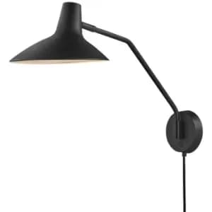 Nordlux Darci Dome Wall Lamp Black E14