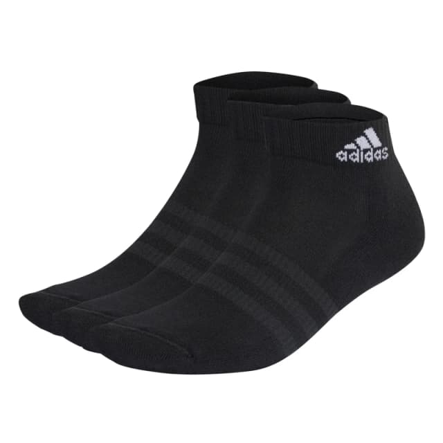 adidas Cushioned Sportswear Ankle Socks 3 Pairs - Black C8 - C13