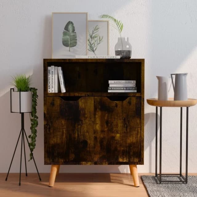 VIDAXL Sideboard Smoked Oak 60x30x72cm Engineered Wood Vidaxl 8720286344286