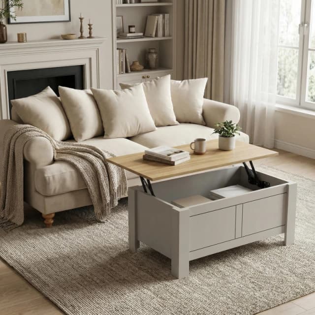 Jack Wills Sherbourne Lift Top Coffee Table Grey unisex One Size