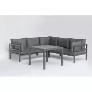 Harbour Lifestyle Cannes Corner Dining Lounge Set - Charcoal