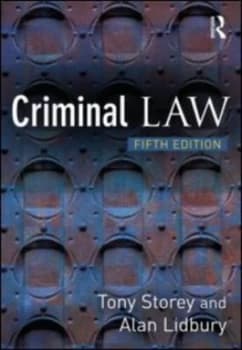 Criminal Law by Tony Storey Book