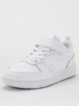 Nike Court Borough Low 2 Childrens Trainers - White/White