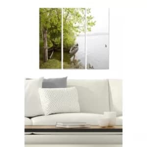 MDF516403591 Multicolor Decorative MDF Painting (3 Pieces)