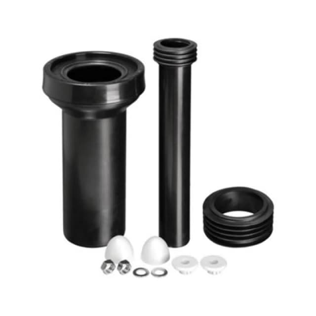 Mcalpine Fpkit-3 Wc Frame Connector Kit Comprising Wc Connector With 90mm Plain End, 110mm Outlet Seal, Flush Pipe