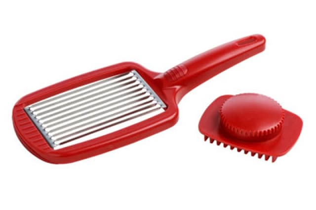 Premier Housewares Balzano Tomato Slicer with Press Red
