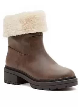 Rocket Dog Idea Faux Fur Ankle Boot - Brown, Size 5, Women