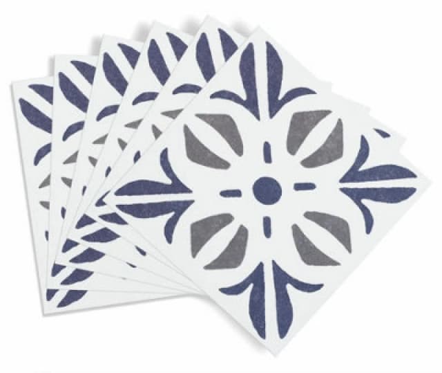 D-C-Fix Self Adhesive Wall Tiles Cubia Blue Pack Of 18 Tiles Blue WN0CE Unisex