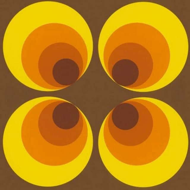 As Creation Sg Jung 21 Retro Circles Brown Yellow Orange Wallpaper 701312
